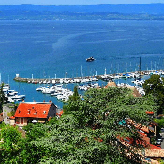 LAKE GENEVA AND RIVER